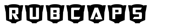 RubCaps font preview